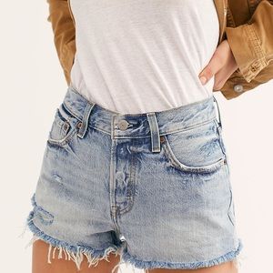 Levi’s 501 Denim Cutoff Shorts - Waveline Blue